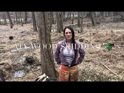 Firewood Skidding with an ATV