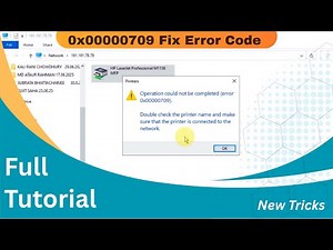 Share Printer Problem | 0x00000709 error code ❌ Showing Resolved ✅