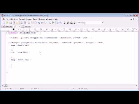 jQuery Tutorial - 146 - Droppable
