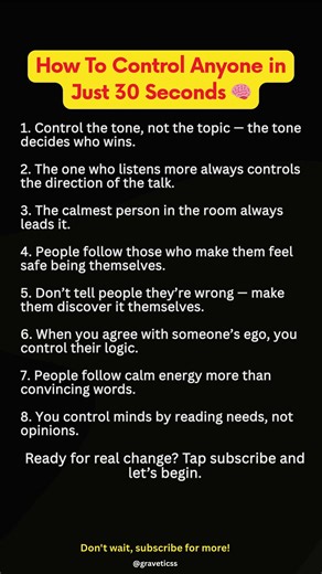 How To Control Anyone in Just 30 Seconds 🧠 | 8 Psychology Tricks That Work Instantly