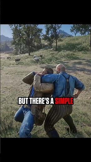 I found a new way to fight with NPC in RDR2 #rdr2 #fyp