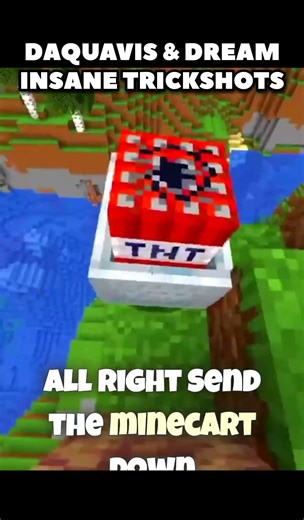 Dream and Daquavis insane TRICKSHOTS 😯 ‪@dream‬ ‪@DaquavisMC‬