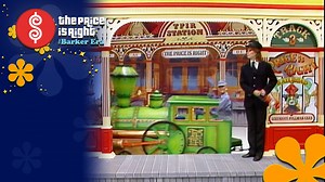 See "The Price Is Right" models #HollyHallstrom and #JanicePennington debut the first "Train Depot" themed Showcase! Episode 5464 - 1984 | The Price Is Right: The Barker Era