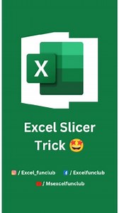 271K views · 1.5K reactions | Slicer Trick in Excel. #excel #corporate #accounting #exceltips #shortcuts #microsoftexcel #exceltricks #msexcel #excelformulas #exceltipsandtricks #excelwork #excelcoprate #exceltraining #googlesheets #learnexcel | excel_funclub | Facebook
