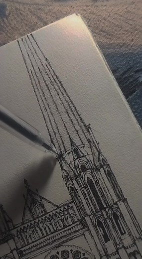 Exploring Our Lady of Chartres Cathedral in Minecraft