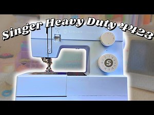 My Dream Sewing Machine Unboxing | Singer Heavy Duty 4423 sewing machine in Meltwater Blue