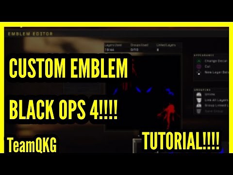 HOW TO MAKE A CUSTOM EMBLEM IN BLACK OPS 4
