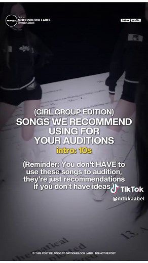 🗒️ SONGS WE RECCOMEND USING FOR AUDITIONS [GIRL GROUP EDITION]❕❕(Auditions closing soon) - https://discord.gg/2vtbr4xaPf (SFW TIKTOK) - #fyp #kcaentertainment #kca #kpopfyp #audition
