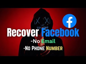 How To Recover Facebook Account Without Email Or Phone Number #facebookaccountrecovery