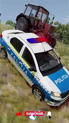 NU O SĂ CREZI ce s-a întâmplat cu tractorul și poliția! 🚜🚓😱