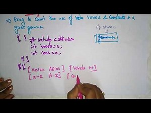 Lexical Analysis using LEX tool Program Compiler Design