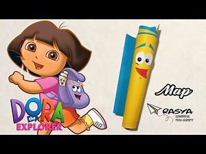 How to make Paper Dora Map from Dora The Explorer