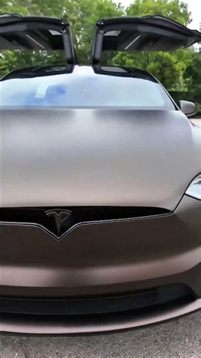 Tesla Model X Gets a Stunning KPMF Matte Java Brown Wrap! 😍 | Full Transformation Reveal