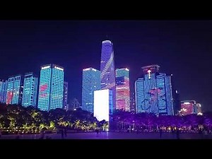 Shenzhen Night Light show at China.