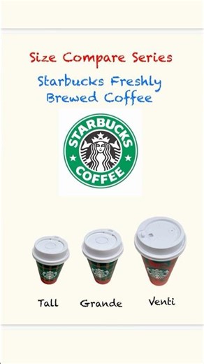 Size Compare Series: Starbucks Freshly Brewed Coffee
