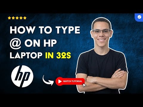 How to WRITE the '@' on Any HP LAPTOP in 32 S