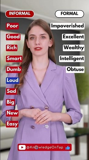 Formal and Informal English #shorts #english #esl