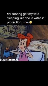 My snoring ain’t natural… it’s prehistoric. My wife out here sleeping like she hiding from a dinosaur 🦖… married life in Bedrock different 😭😂 #FlexFlintstone #BedrockProblems #MarriedLifeSavage #SnoreWars #HusbandLife | Flex Flintstone