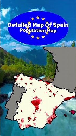 Detailed Map Of Spain 🇪🇸 #mapping