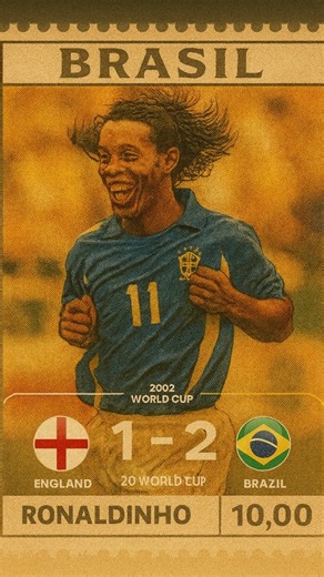 Retro Calcio | Brazil 🇧🇷 vs England 🏴󠁧󠁢󠁥󠁮󠁧󠁿 In the 2002 FIFA World Cup quarter-finals, Brazil defeated England 2-1 in Shizuoka, Japan, with goals from... | Instagram