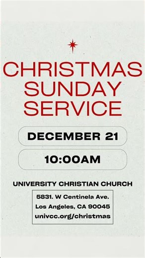2 More Times To Celebrate Christmas At UCC!