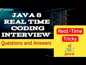 "🔥 Java 8 Real-Time Interview Questions & Answers for Experienced | Crack Interviews in 2025! 🚀"