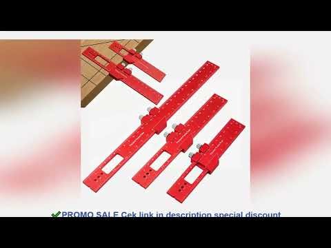 Precision Pocket Ruler T-Type Scribing Ruler Carpenty Square T Track Ruler Inch and Metric Measuring