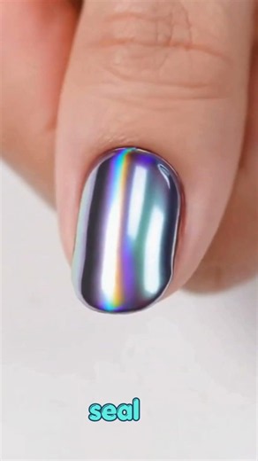 getting that expensive salon chrome finish at home #nails #gelpolish #tutorial