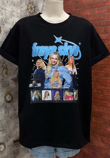 I made a Freya Skye shirt for the real ones 🔥❤️ #freyaskye #freyaskyeedit #couple #silenttreatment #concert #zombies4 #zombie #singer #descendants #tourmerch #viral #liveshowready #tour #freyaskyetour #shirt