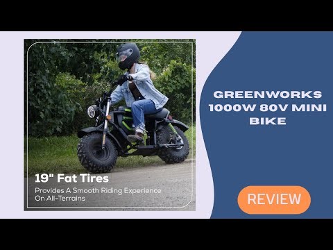 Greenworks 1000W 80V Moped Killer Mini Bike – Long Range Electric Ride for Adults