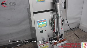 HZPK Granule Saghet Packaging Machine Automatic filling and sealing machine is suitable for granule and powder, such as grains, tea, spices, coffee, etc. ✔High degree of full automation: Auto complete Bag-making, filling, sealing, cutting and counting. ✔Easy to operate:Controlled by microcomputer and simple buttons. ✔Stainless steel material:The machine body is made of stainless steel, which is durable and food grade. | Zhejiang Haizhou Packing Machine Co., Ltd.