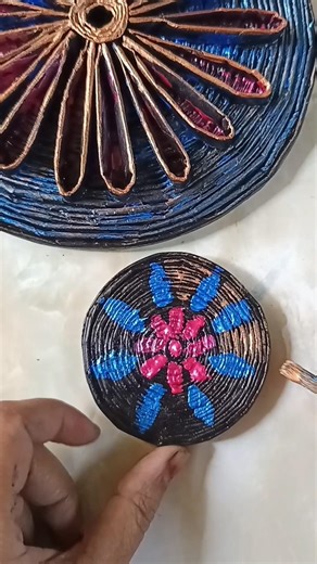 Reusing old newspaper to make wall hanging #shorts #reuse #newspapercraft #diycraftideas #recycle