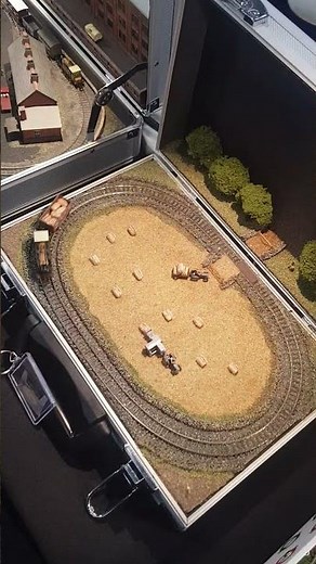 N gauge micro layouts by small n working at Spalding model railway exhibition 3/11/24