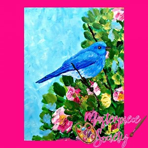 Impressionist-Style Bluebird Lesson