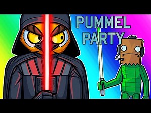 Pummel Party Funny Moments - Darth Vanoss Climbs the Ranks!