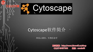 Cytoscape软件操作生信视频生物信息学软件操作