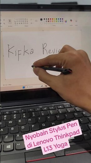 Stylus Pen di Lenovo thinkpad L13 yoga #kifkalaptop #lenovothinkpad #styluspen