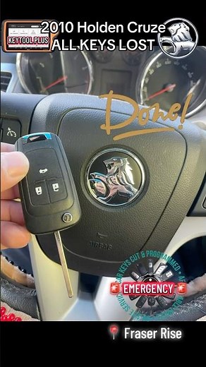 Replacing a lost key for a Holden Cruze in Fraser Rise by Extra Car Keys. #locksmith #fraserrise