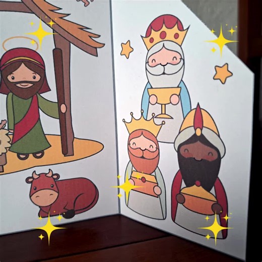 Nativity Scene Craft – Printable Christmas Nativity Diorama – Christmas Coloring Activity for Classroom, Church and Homeschool - Holy Family - Etsy UK