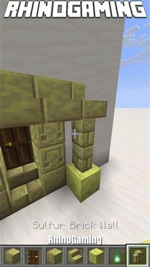 Using The New Sulfur Blocks For Base Building! #shorts