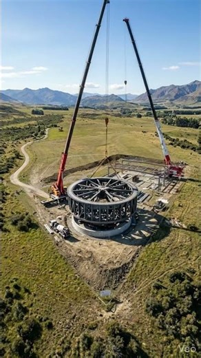 World’s First Rotating Luxury Mansion 🤯#RotatingHouse #SmartHome #LuxuryMansion