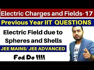 Electric Charges and Fields 17 I Electric Field due to Charged Spheres and Shells Part 2 JEE /NEET