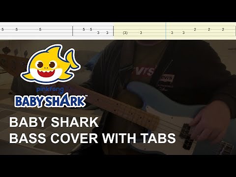 Pinkfong - Baby Shark (Bass Cover with Tabs)