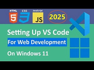 VS Code Extensions for Web Development | Setup VS Code for Web on Windows 11 [2025]