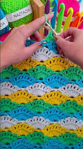 Crochet Fan Patterns #shorts