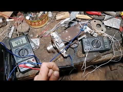 8 pole asymmetric DC motor back EMF voltage measurement 