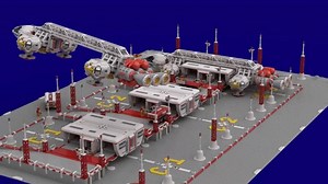 The Deluxe Lego Set We Can Get On Board With! Amazing brick engineering by James Palling of Alpha Engineering. #Space1999 #eagle #bricks #LEGO #custom #Amazing #fblifestyle | EAGLE TRANSPORTER (SPACE 1999)