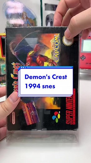 one of the rarest snes games! finally i can play it 🫠 #demonscrest #90skids #collection #oldschool #asmr #unboxing #collector #tiktok #snes #gaming #fypシ #demon #crest #supernintendo #nintendo #arcade #box #1994 @capcom @capcom_france