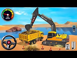 JCB Highway Road Construction 3D - City Excavator Loader Working Simulator - Android GamePlay #2
