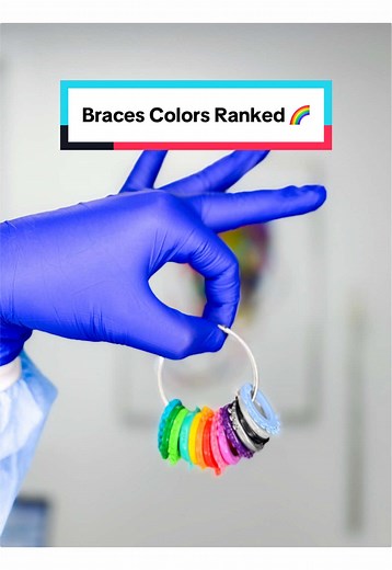 Agree or disagree?👀🌈 Which colors are your favs? #braces #bracescolors #braceson #bracescolors